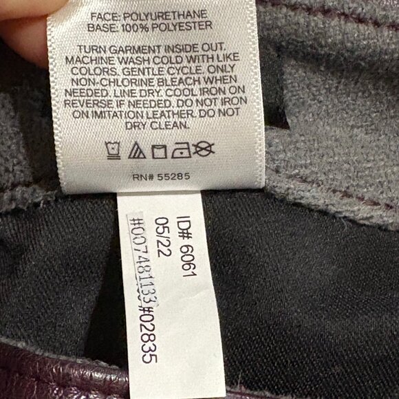 EXPRESS Modern Straight Super High Rise Faux Leather Pants Size 4 - Picture 13 of 14